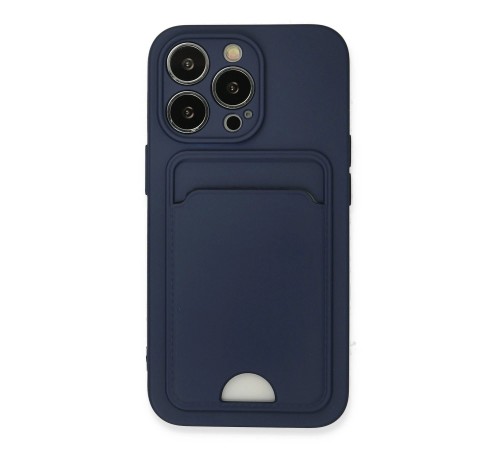 iPhone 13 Pro Kılıf Kelvin Kartvizitli Silikon - Lacivert