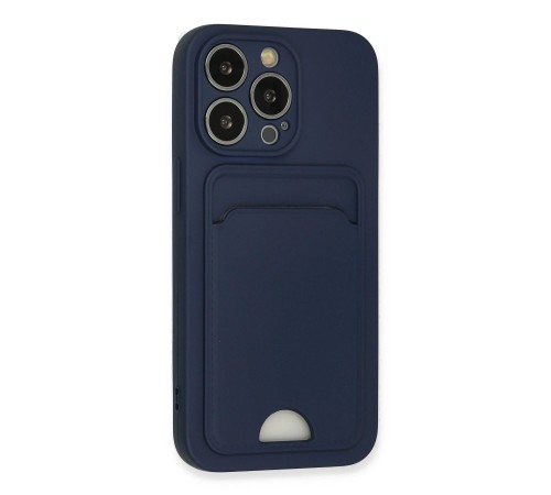 iPhone 13 Pro Kılıf Kelvin Kartvizitli Silikon - Lacivert