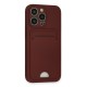 iPhone 13 Pro Kılıf Kelvin Kartvizitli Silikon - Bordo