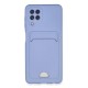 Samsung Galaxy A22 Kılıf Kelvin Kartvizitli Silikon - Lila