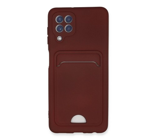 Samsung Galaxy A22 Kılıf Kelvin Kartvizitli Silikon - Bordo Samsung Galaxy A22 Kılıf Kelvin Kartvizitli Silikon - Bordo