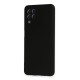 Samsung Galaxy A22 Kılıf Nano içi Kadife Silikon - Siyah