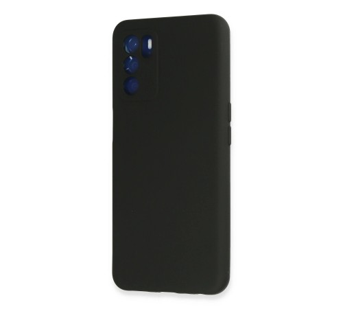 Oppo A16 Kılıf Nano içi Kadife Silikon - Siyah Oppo A16 Kılıf Nano içi Kadife Silikon - Siyah