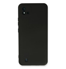 Realme C11 2021 Kılıf Nano içi Kadife Silikon - Siyah