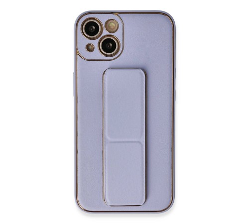 iPhone 13 Kılıf Coco Deri Standlı Kapak - Lila iPhone 13 Kılıf Coco Deri Standlı Kapak - Lila