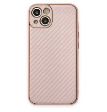 iPhone 13 Kılıf Coco Karbon Silikon - Pembe