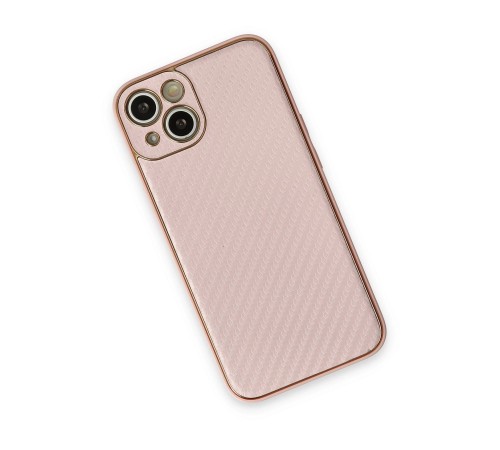 iPhone 13 Kılıf Coco Karbon Silikon - Pembe iPhone 13 Kılıf Coco Karbon Silikon - Pembe