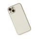 iPhone 13 Kılıf Coco Karbon Silikon - Beyaz
