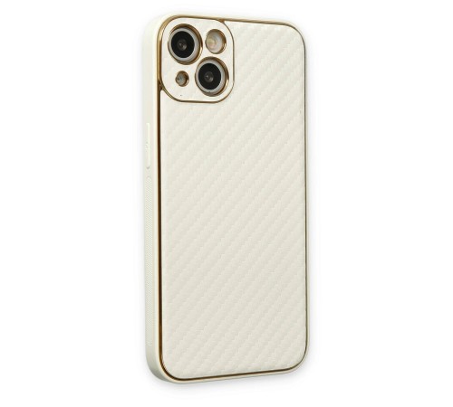 iPhone 13 Kılıf Coco Karbon Silikon - Beyaz iPhone 13 Kılıf Coco Karbon Silikon - Beyaz