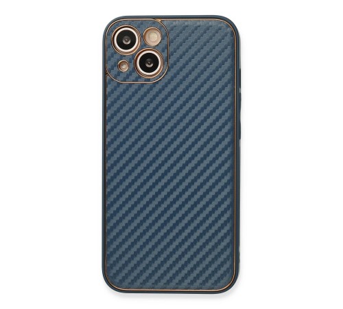 iPhone 13 Kılıf Coco Karbon Silikon - Mavi iPhone 13 Kılıf Coco Karbon Silikon - Mavi