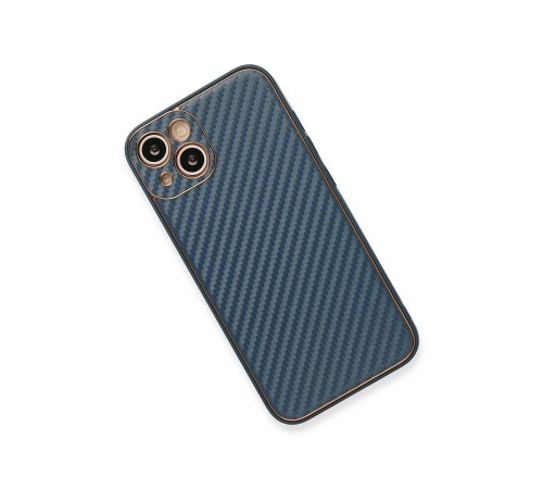 iPhone 13 Kılıf Coco Karbon Silikon - Mavi iPhone 13 Kılıf Coco Karbon Silikon - Mavi