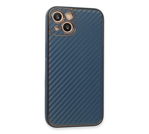 iPhone 13 Kılıf Coco Karbon Silikon - Mavi iPhone 13 Kılıf Coco Karbon Silikon - Mavi