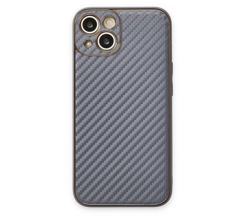iPhone 13 Kılıf Coco Karbon Silikon - Gri iPhone 13 Kılıf Coco Karbon Silikon - Gri
