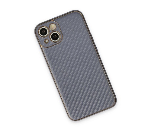 iPhone 13 Kılıf Coco Karbon Silikon - Gri iPhone 13 Kılıf Coco Karbon Silikon - Gri