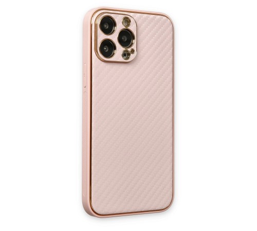 iPhone 13 Pro Kılıf Coco Karbon Silikon - Pembe iPhone 13 Pro Kılıf Coco Karbon Silikon - Pembe