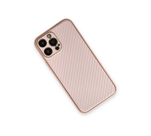 iPhone 13 Pro Kılıf Coco Karbon Silikon - Pembe iPhone 13 Pro Kılıf Coco Karbon Silikon - Pembe