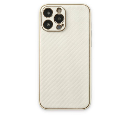 iPhone 13 Pro Kılıf Coco Karbon Silikon - Beyaz iPhone 13 Pro Kılıf Coco Karbon Silikon - Beyaz