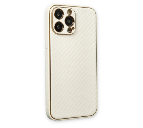 iPhone 13 Pro Kılıf Coco Karbon Silikon - Beyaz iPhone 13 Pro Kılıf Coco Karbon Silikon - Beyaz