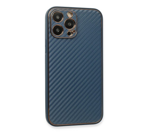 iPhone 13 Pro Kılıf Coco Karbon Silikon - Mavi iPhone 13 Pro Kılıf Coco Karbon Silikon - Mavi