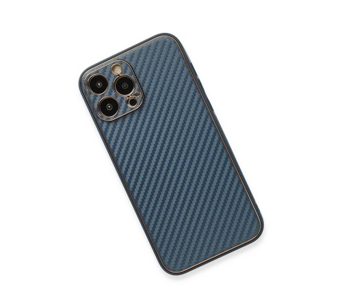 iPhone 13 Pro Kılıf Coco Karbon Silikon - Mavi iPhone 13 Pro Kılıf Coco Karbon Silikon - Mavi