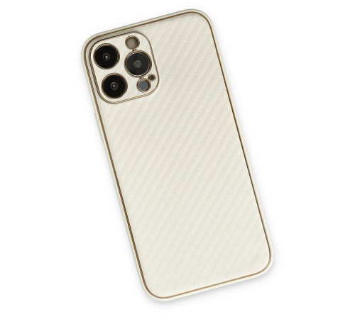iPhone 13 Pro Max Kılıf Coco Karbon Silikon - Beyaz iPhone 13 Pro Max Kılıf Coco Karbon Silikon - Beyaz