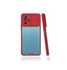 Xiaomi Poco X3 GT Kılıf Platin Kamera Koruma Silikon - Kırmızı