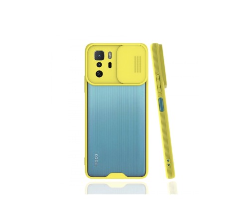 Xiaomi Poco X3 GT Kılıf Platin Kamera Koruma Silikon - Sarı Xiaomi Poco X3 GT Kılıf Platin Kamera Koruma Silikon - Sarı