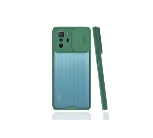 Xiaomi Poco X3 GT Kılıf Platin Kamera Koruma Silikon - Yeşil Xiaomi Poco X3 GT Kılıf Platin Kamera Koruma Silikon - Yeşil