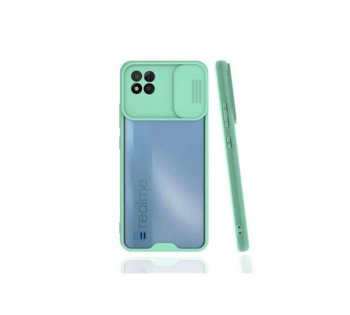 Realme C11 2021 Kılıf Platin Kamera Koruma Silikon - Açık Yeşil Realme C11 2021 Kılıf Platin Kamera Koruma Silikon - Açık Yeşil