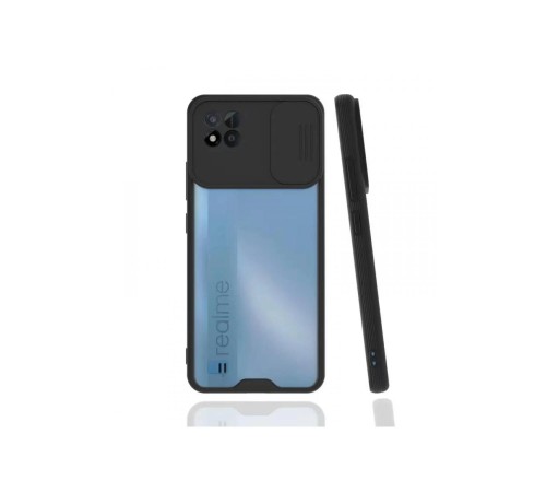 Realme C11 2021 Kılıf Platin Kamera Koruma Silikon - Siyah Realme C11 2021 Kılıf Platin Kamera Koruma Silikon - Siyah