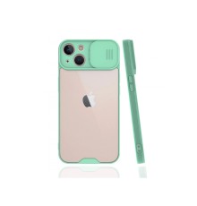 iPhone 13 Mini Kılıf Platin Kamera Koruma Silikon - Açık Yeşil