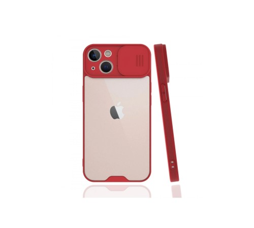 iPhone 13 Mini Kılıf Platin Kamera Koruma Silikon - Kırmızı iPhone 13 Mini Kılıf Platin Kamera Koruma Silikon - Kırmızı