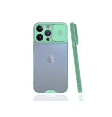 iPhone 13 Pro Kılıf Platin Kamera Koruma Silikon - Açık Yeşil