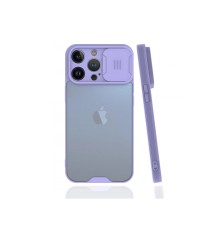 iPhone 13 Pro Kılıf Platin Kamera Koruma Silikon - Lila