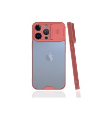 iPhone 13 Pro Kılıf Platin Kamera Koruma Silikon - Pembe