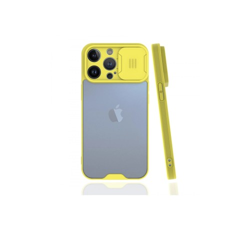 iPhone 13 Pro Kılıf Platin Kamera Koruma Silikon - Sarı iPhone 13 Pro Kılıf Platin Kamera Koruma Silikon - Sarı