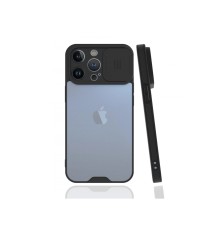 iPhone 13 Pro Kılıf Platin Kamera Koruma Silikon - Siyah