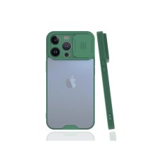 iPhone 13 Pro Max Kılıf Platin Kamera Koruma Silikon - Yeşil