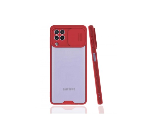 Samsung Galaxy A22 Kılıf Platin Kamera Koruma Silikon - Kırmızı Samsung Galaxy A22 Kılıf Platin Kamera Koruma Silikon - Kırmızı