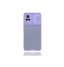 Vivo V21 Kılıf Platin Kamera Koruma Silikon - Lila