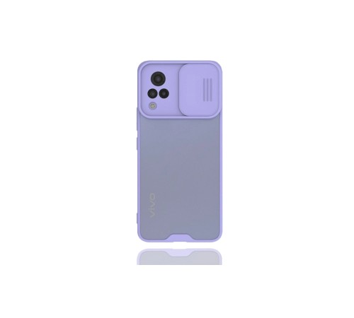 Vivo V21 Kılıf Platin Kamera Koruma Silikon - Lila Vivo V21 Kılıf Platin Kamera Koruma Silikon - Lila