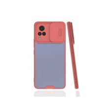 Vivo V21 Kılıf Platin Kamera Koruma Silikon - Pembe