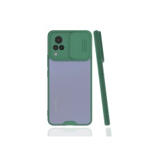 Vivo V21 Kılıf Platin Kamera Koruma Silikon - Yeşil