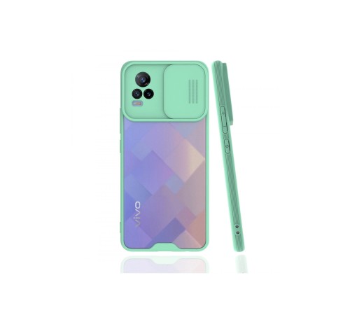 Vivo V21e Kılıf Platin Kamera Koruma Silikon - Açık Yeşil Vivo V21e Kılıf Platin Kamera Koruma Silikon - Açık Yeşil