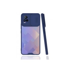 Vivo V21e Kılıf Platin Kamera Koruma Silikon - Lacivert