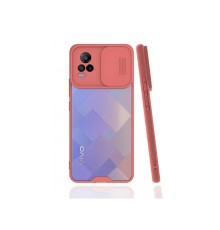 Vivo V21e Kılıf Platin Kamera Koruma Silikon - Pembe