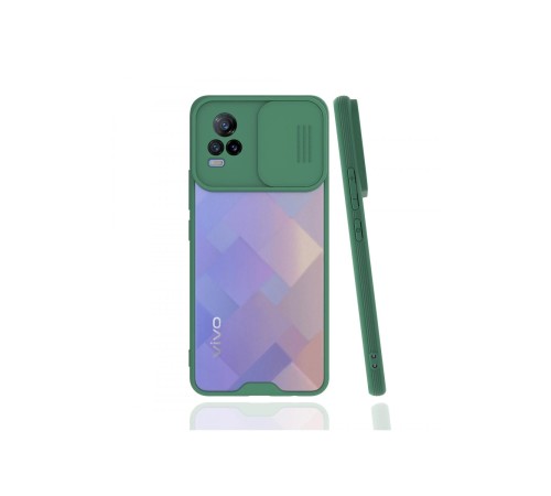 Vivo V21e Kılıf Platin Kamera Koruma Silikon - Yeşil Vivo V21e Kılıf Platin Kamera Koruma Silikon - Yeşil