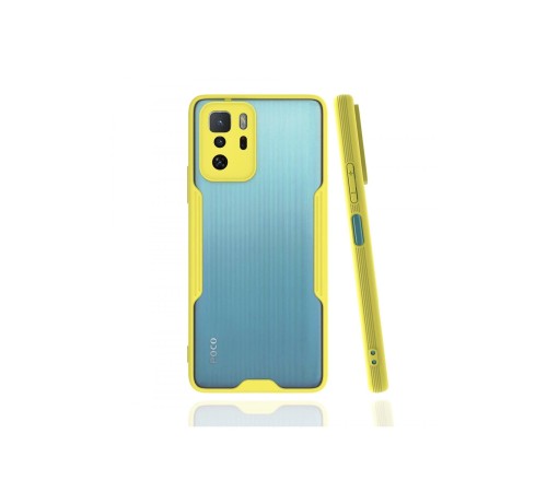 Xiaomi Poco X3 GT Kılıf Platin Silikon - Sarı