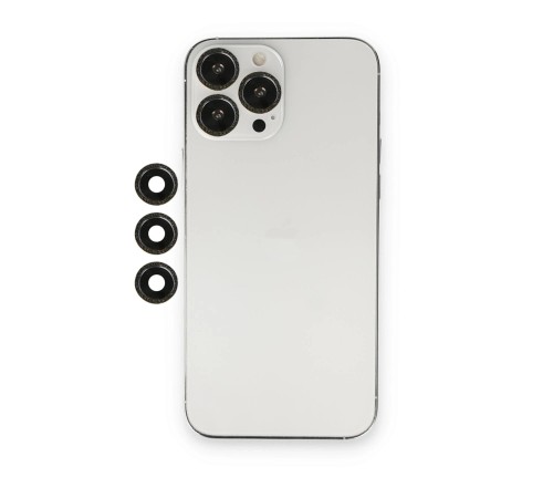 iPhone 12 Pro Max Shine Kamera Lens - Siyah iPhone 12 Pro Max Shine Kamera Lens - Siyah