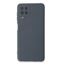 Samsung Galaxy A22 Kılıf Nano içi Kadife Silikon - Gri